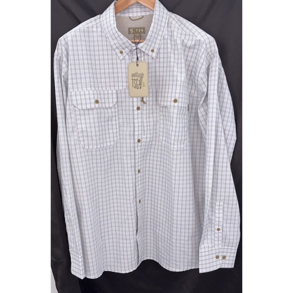TSG Airetex Brooks Bamboo Long Sleeve Performance Mens XXL 2XL Fishing Hike New - Picture 2 of 8